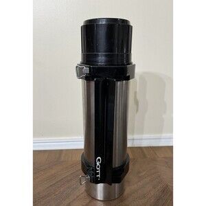 Gott 1.0Qt. Stainless Steel Vacuum Insulated Thermos w/Folding Handles Japan